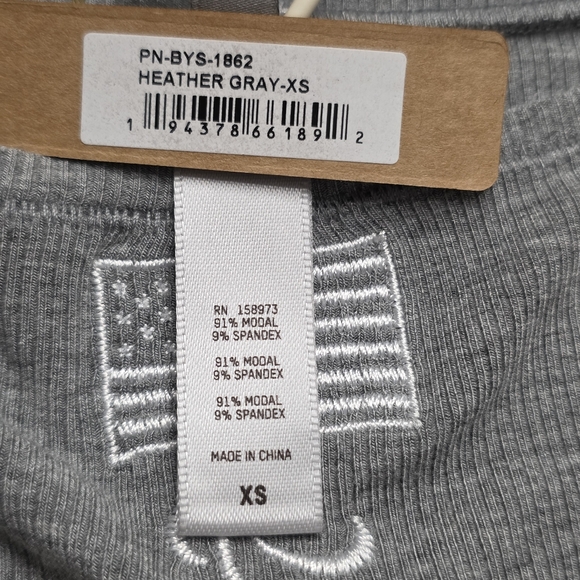 SKIMS Soft Lounge Boy Short Heather Gray Team USA Paralympics XS, XL NWT - Picture 5 of 10